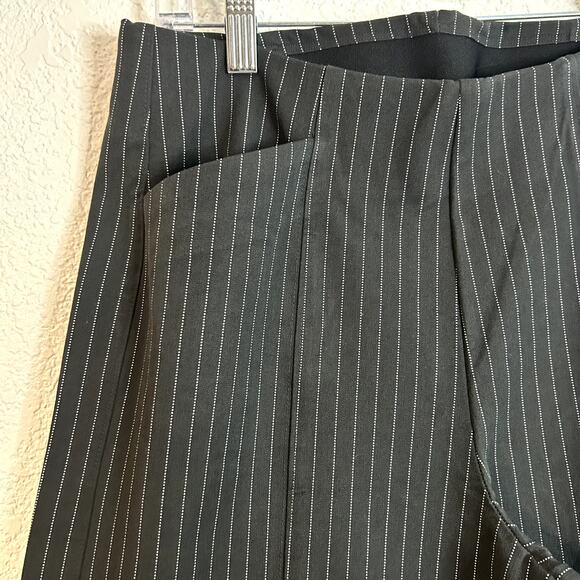 Old Navy High Rise Pixie Wide Leg Pant Womens Size Medium Tall NWT Gray White - Picture 5 of 6